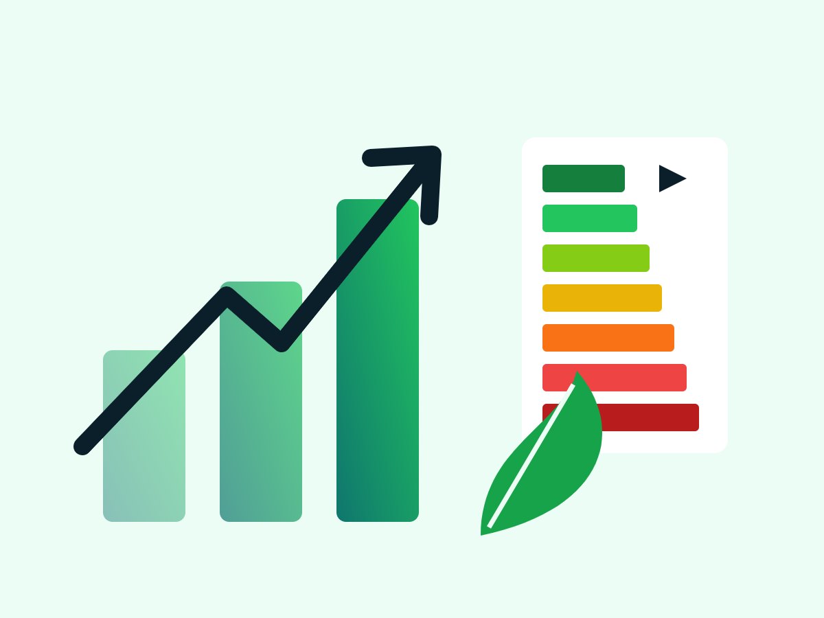 Ilustración de un gráfico de ahorro energético con una hoja y la etiqueta energética